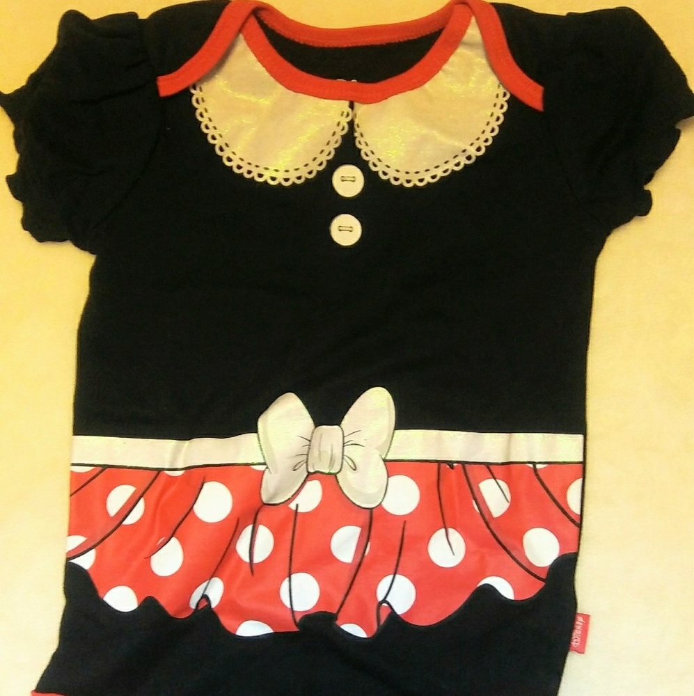 Girl's Minnie mouse onesie